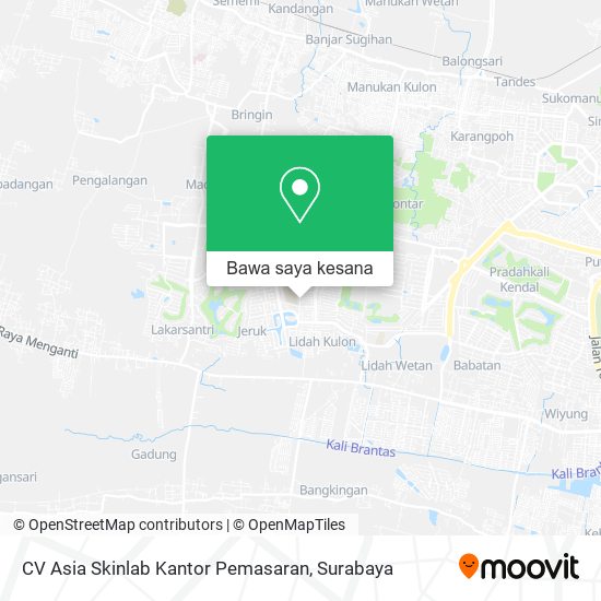 Peta CV Asia Skinlab Kantor Pemasaran