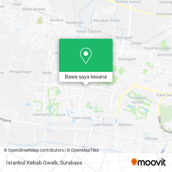 Peta Istanbul Kebab Gwalk