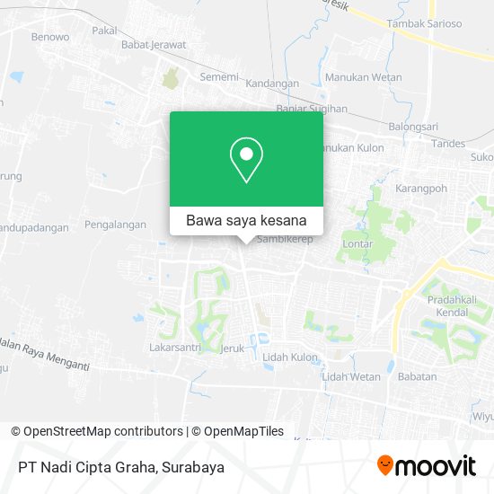 Peta PT Nadi Cipta Graha