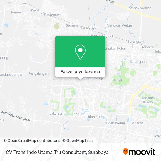 Peta CV Trans Indo Utama Tru Consultant