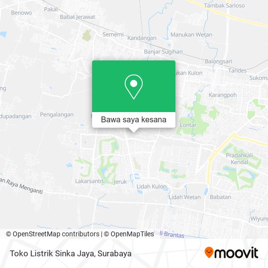 Peta Toko Listrik Sinka Jaya