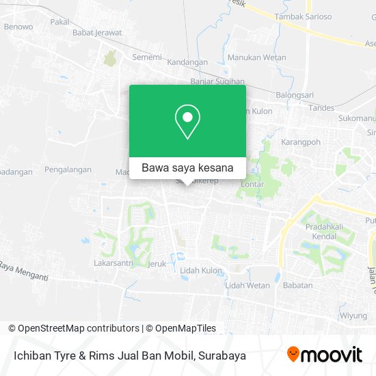 Peta Ichiban Tyre & Rims Jual Ban Mobil