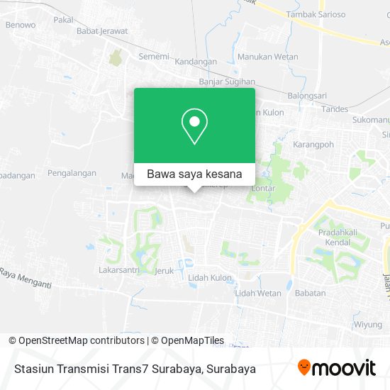 Peta Stasiun Transmisi Trans7 Surabaya