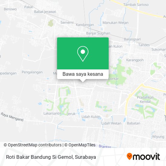 Peta Roti Bakar Bandung Si Gemol