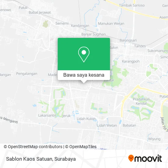Peta Sablon Kaos Satuan