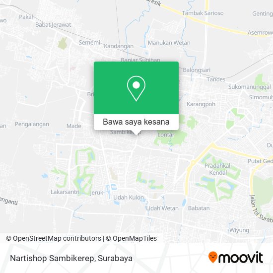 Peta Nartishop Sambikerep