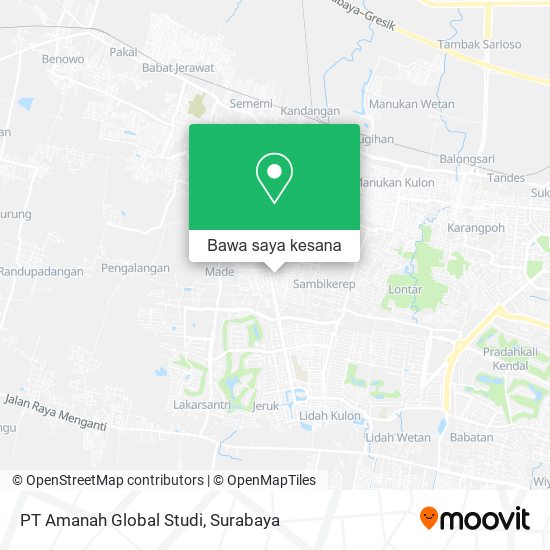 Peta PT Amanah Global Studi