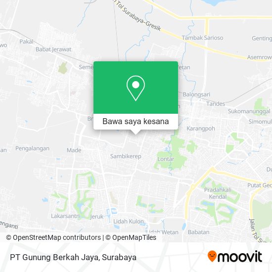 Peta PT Gunung Berkah Jaya