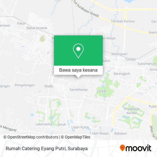 Peta Rumah Catering Eyang Putri