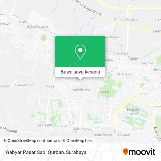 Peta Gebyar Pasar Sapi Qurban
