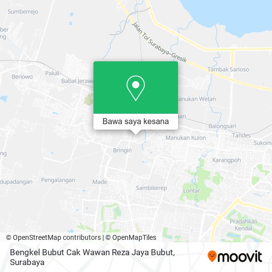 Peta Bengkel Bubut Cak Wawan Reza Jaya Bubut