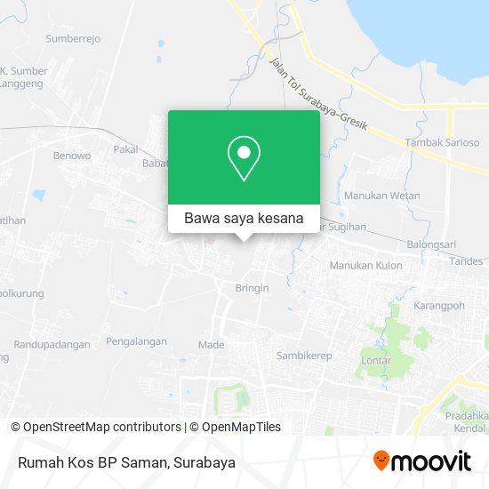 Peta Rumah Kos BP Saman