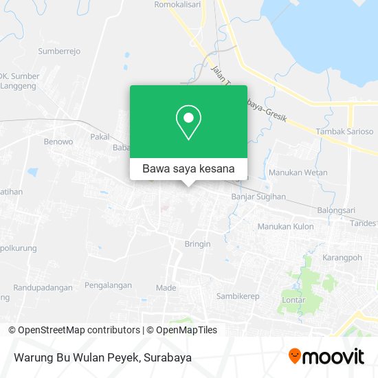 Peta Warung Bu Wulan Peyek