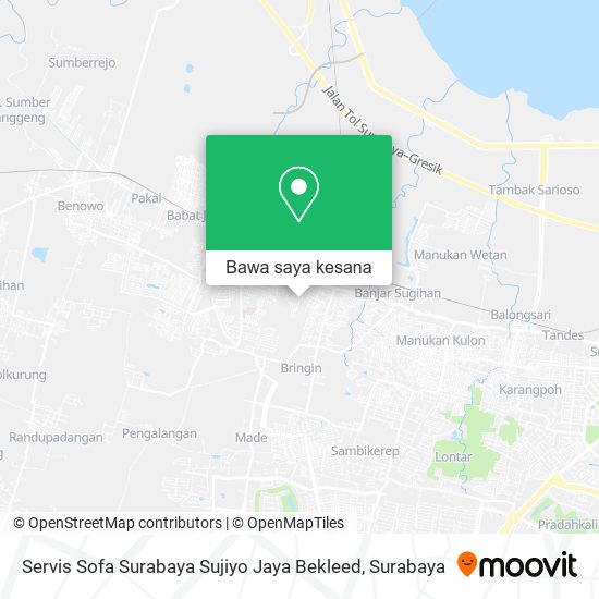 Peta Servis Sofa Surabaya Sujiyo Jaya Bekleed