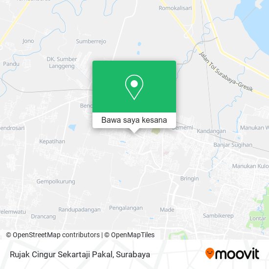 Peta Rujak Cingur Sekartaji Pakal