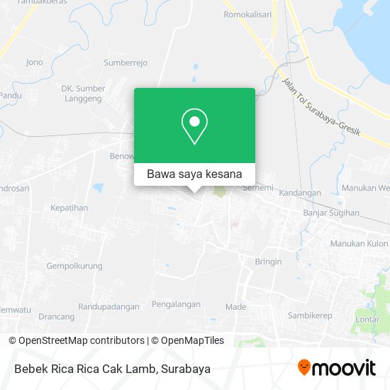 Peta Bebek Rica Rica Cak Lamb