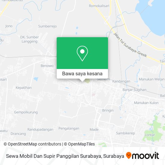 Peta Sewa Mobil Dan Supir Panggilan Surabaya