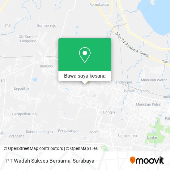 Peta PT Wadah Sukses Bersama