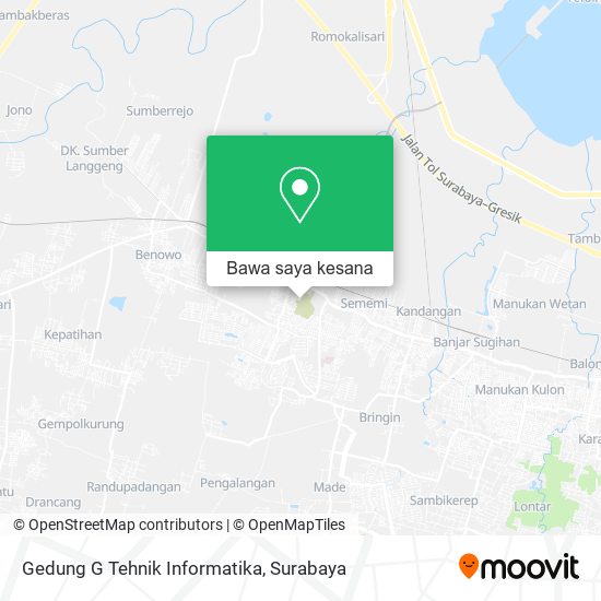Peta Gedung G Tehnik Informatika