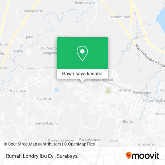 Peta Rumah Londry Ibu Evi