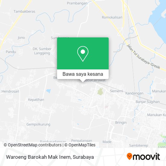Peta Waroeng Barokah Mak Inem