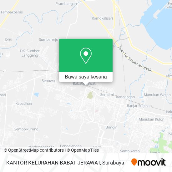 Peta KANTOR KELURAHAN BABAT JERAWAT