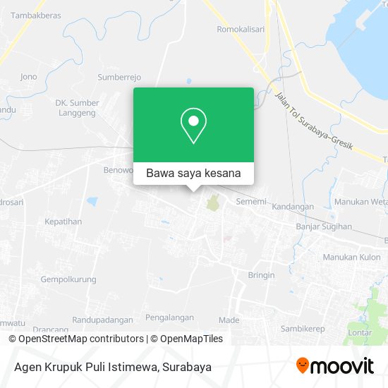 Peta Agen Krupuk Puli Istimewa