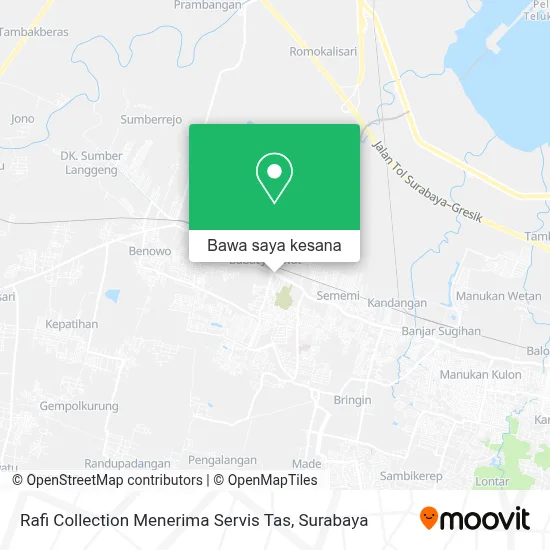 Peta Rafi Collection Menerima Servis Tas