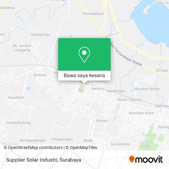 Peta Supplier Solar Industri