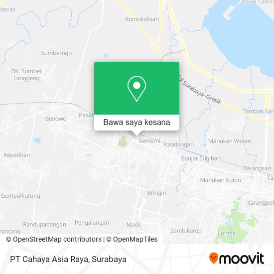 Peta PT Cahaya Asia Raya