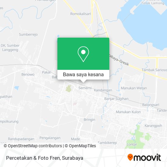 Peta Percetakan & Foto Fren