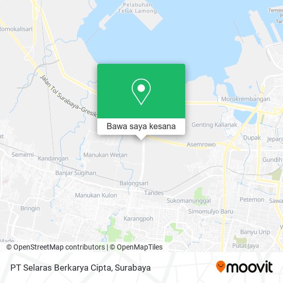Peta PT Selaras Berkarya Cipta