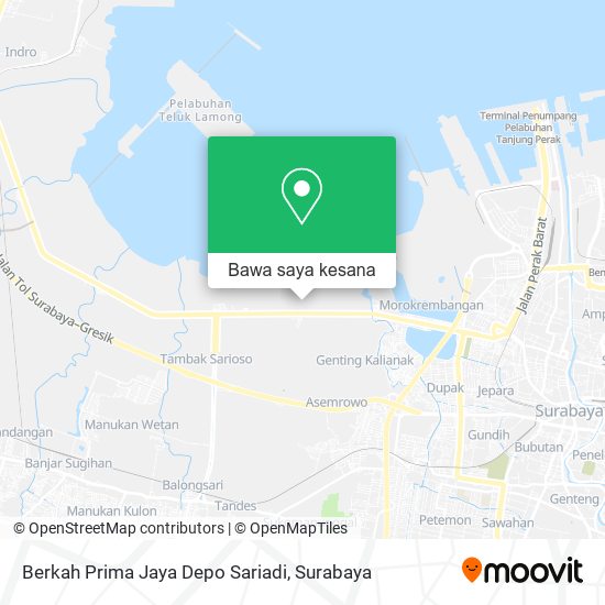 Peta Berkah Prima Jaya Depo Sariadi