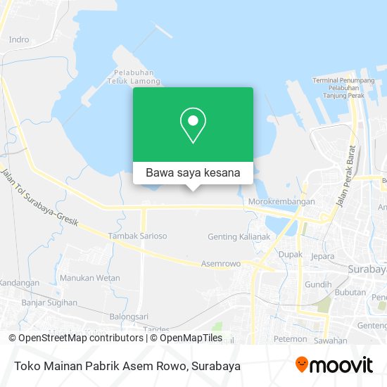 Peta Toko Mainan Pabrik Asem Rowo