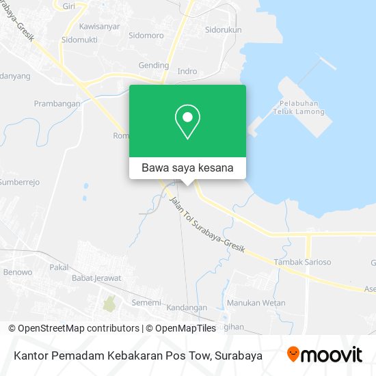 Peta Kantor Pemadam Kebakaran Pos Tow