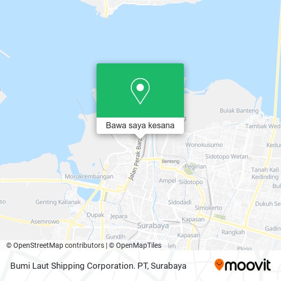 Peta Bumi Laut Shipping Corporation. PT