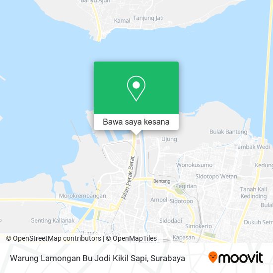 Peta Warung Lamongan Bu Jodi Kikil Sapi