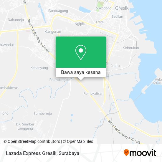 Peta Lazada Express Gresik