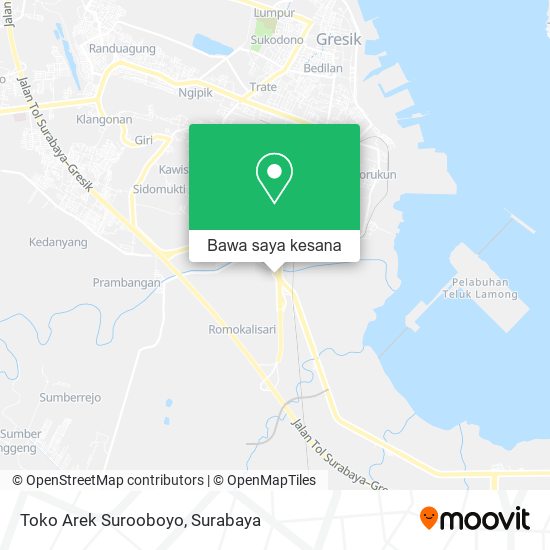 Peta Toko Arek Surooboyo