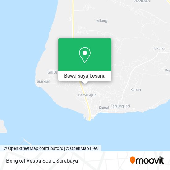 Peta Bengkel Vespa Soak