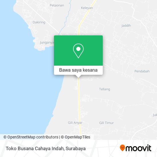 Peta Toko Busana Cahaya Indah