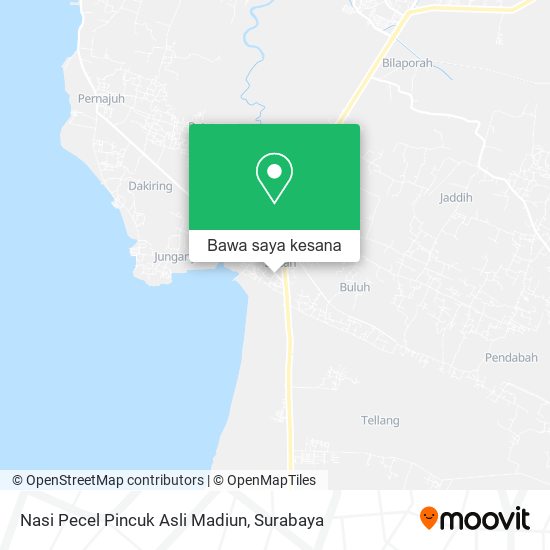 Peta Nasi Pecel Pincuk Asli Madiun