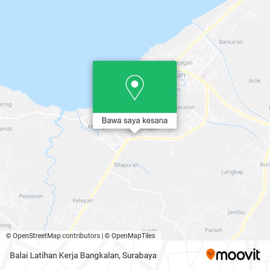 Peta Balai Latihan Kerja Bangkalan