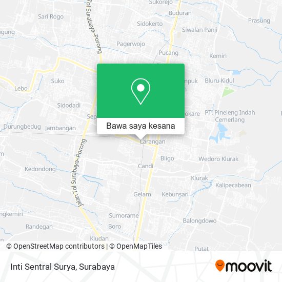 Peta Inti Sentral Surya