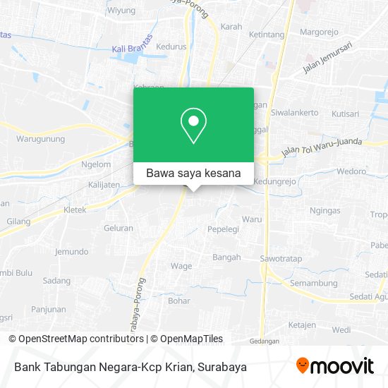 Peta Bank Tabungan Negara-Kcp Krian
