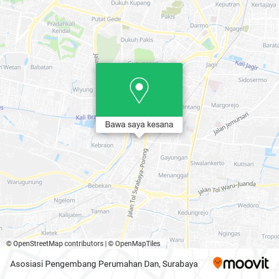 Peta Asosiasi Pengembang Perumahan Dan