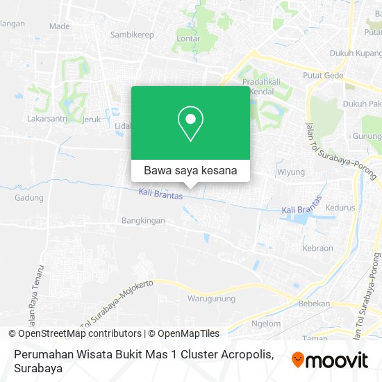 Peta Perumahan Wisata Bukit Mas 1 Cluster Acropolis