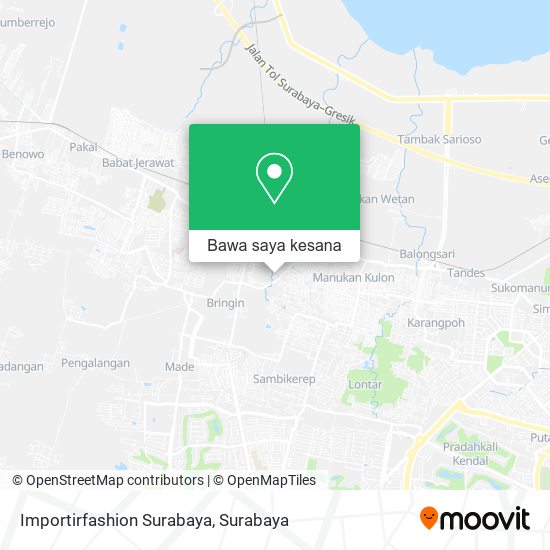 Peta Importirfashion Surabaya