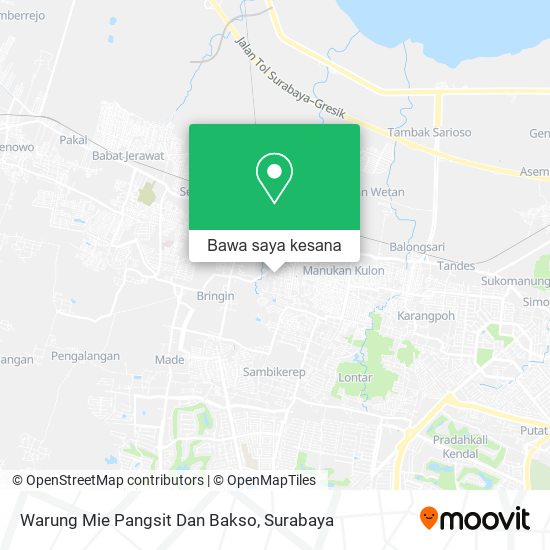 Peta Warung Mie Pangsit Dan Bakso