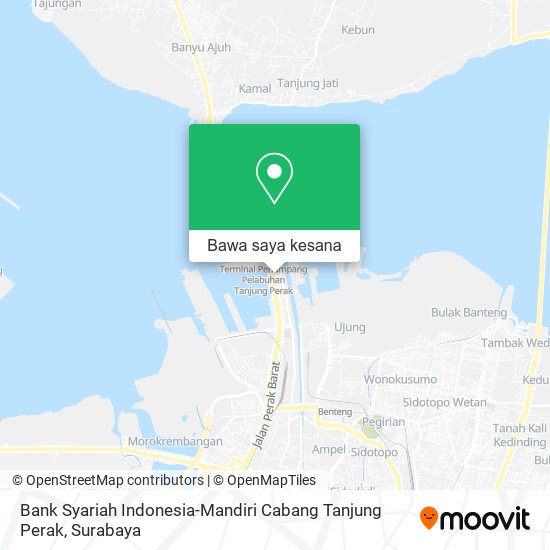 Peta Bank Syariah Indonesia-Mandiri Cabang Tanjung Perak